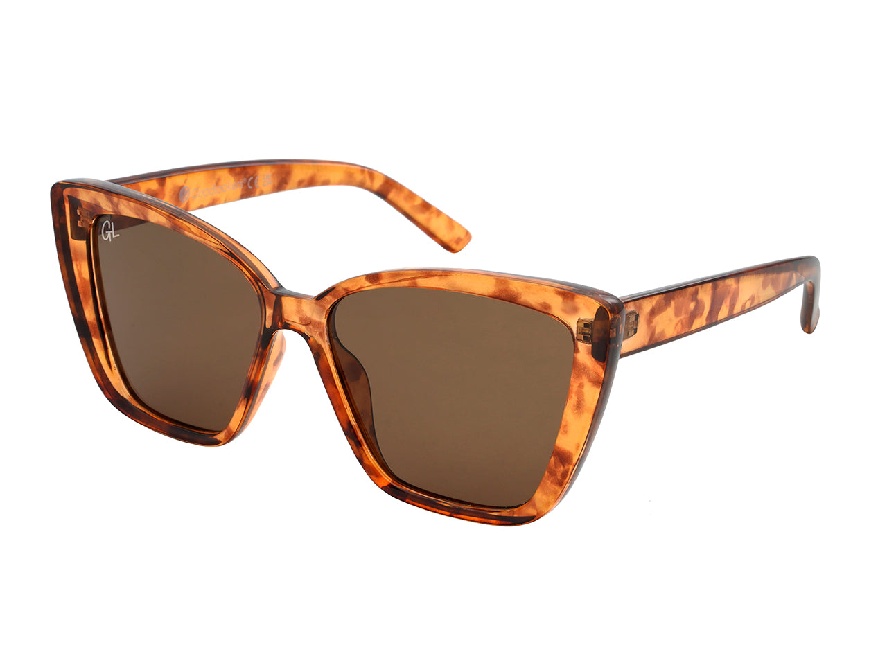 Sunglasses Polarised 'Vivienne' Light Tortoiseshell