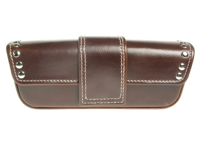 Glasses Case 'Stud Design' Brown