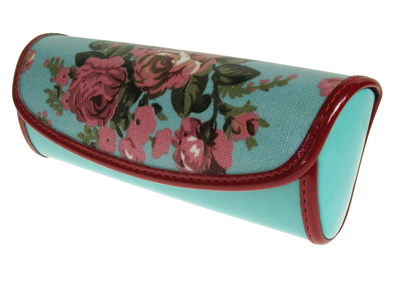 Glasses Case 'Vintage Rose' Blue