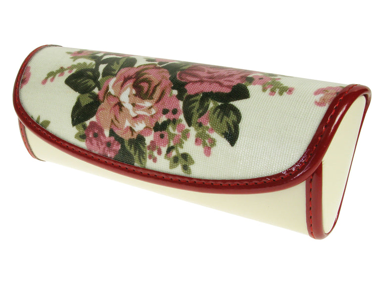 Glasses Case 'Vintage Rose' Cream