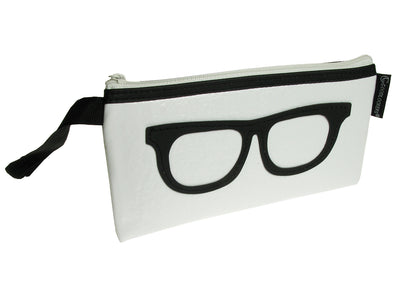 Glasses Case 'Geeky Retro' White