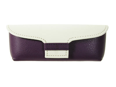 Glasses Case 'Two Tone' Purple/White