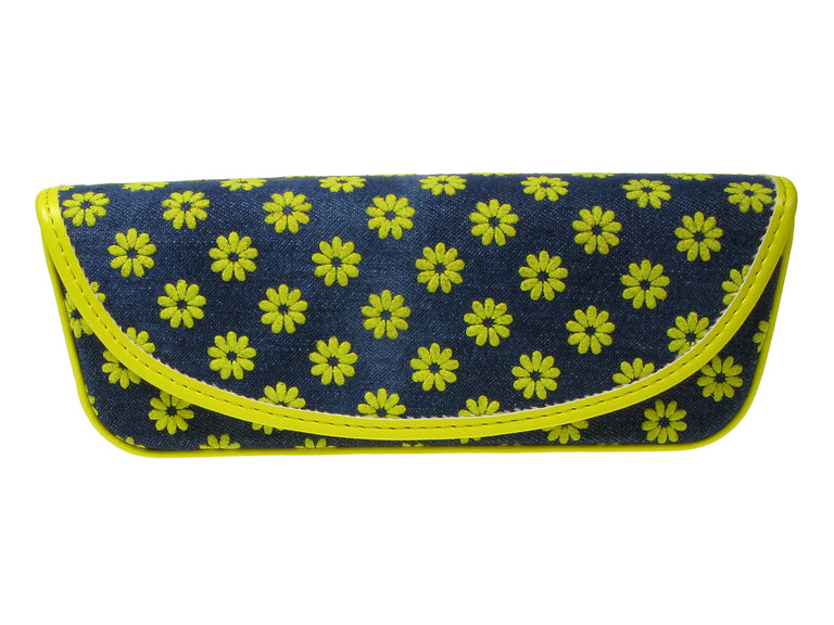 Glasses Case 'Daisy Denim' Yellow