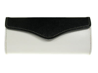 Glasses Case 'Purse Two-Tone' Black/White