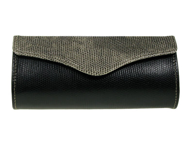 Glasses Case 'Purse Two-Tone' Black/Grey