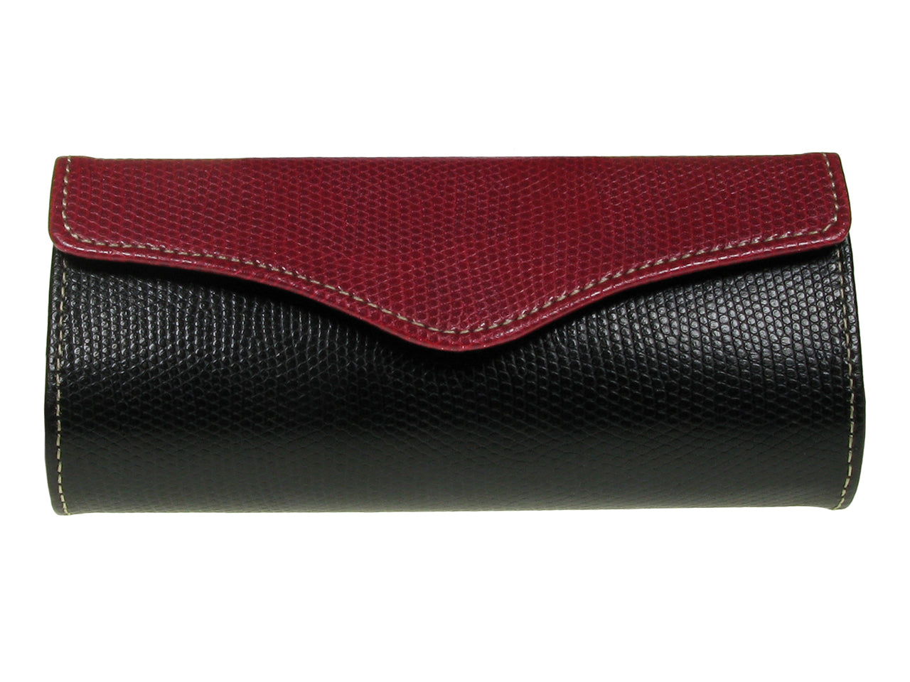 Glasses Case 'Purse Two-Tone' Black/Red