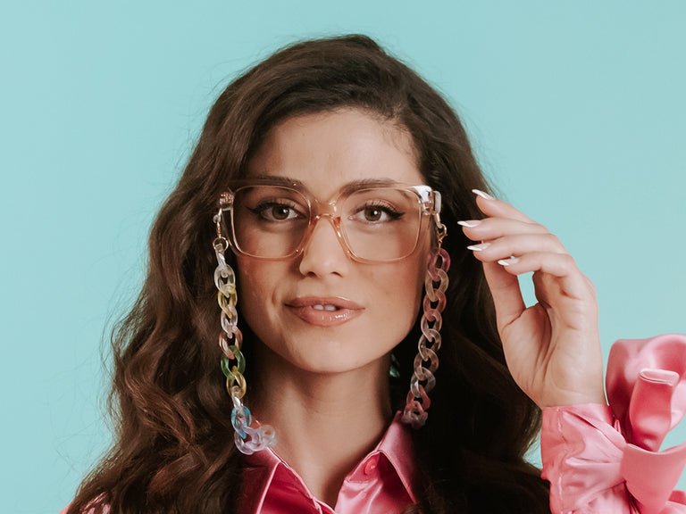 Glasses Chain 'Flat Chunky' Pastel Dream