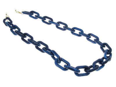 Glasses Chain 'Chunky Oval' Blue Marble