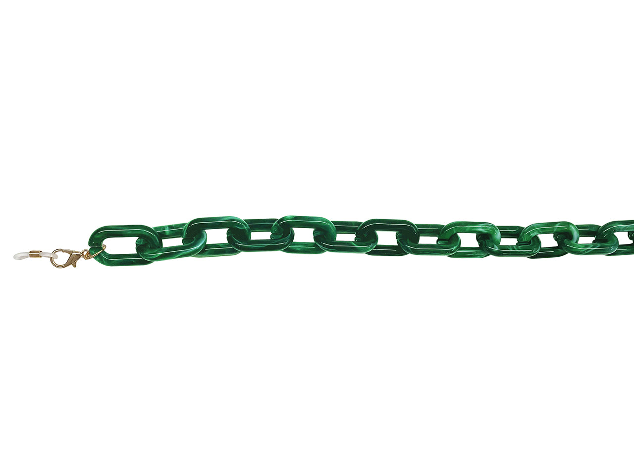 Glasses Chain 'Chunky Oval' Green Marble