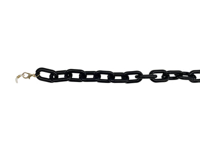 Glasses Chain 'Chunky Oval' Shiny Black