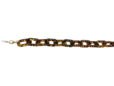 Glasses Chain 'Chunky Oval' Tortoiseshell