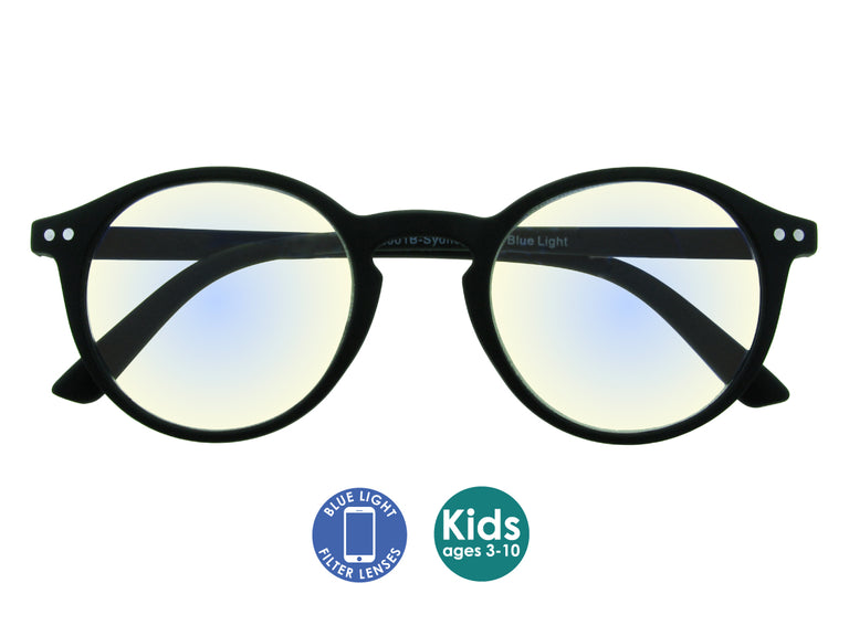 Blue Light Non-Prescription Glasses 'Sydney Kids' Black