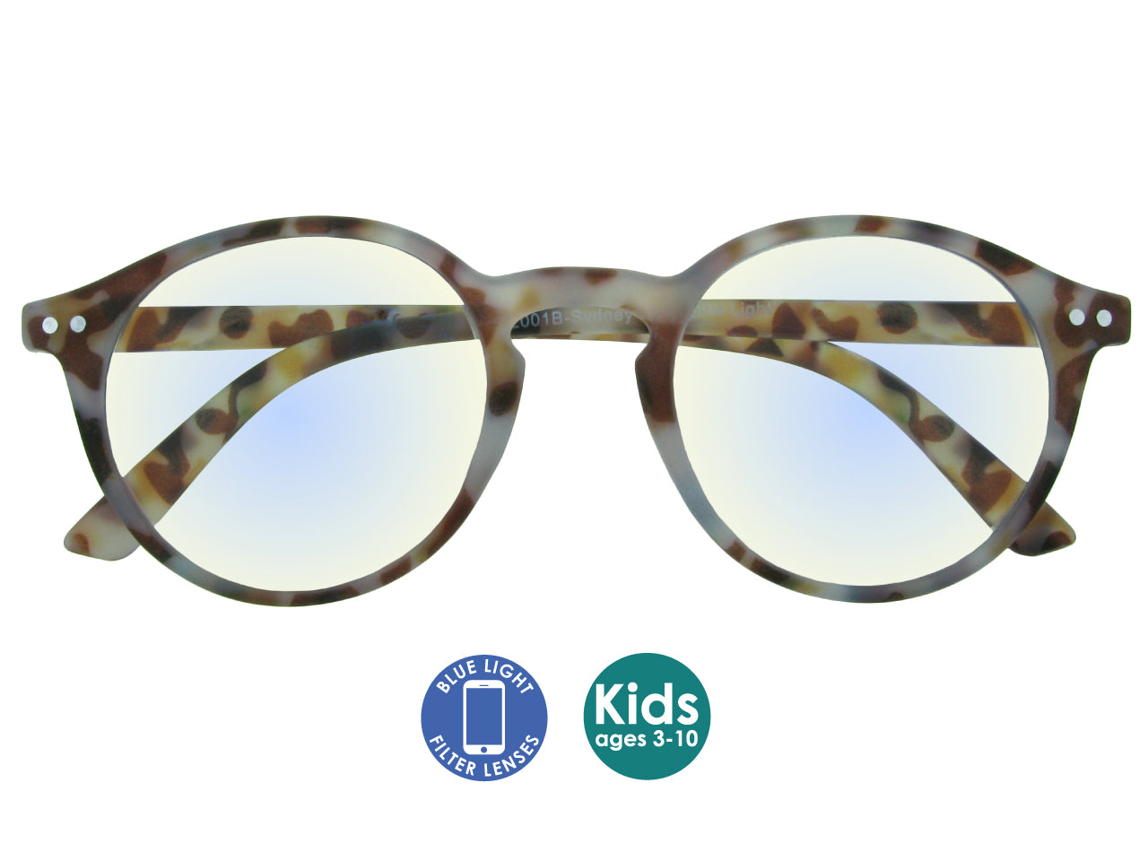 Blue Light Non Prescription Glasses Sydney Kids Multi Tortoiseshell Goodlookers