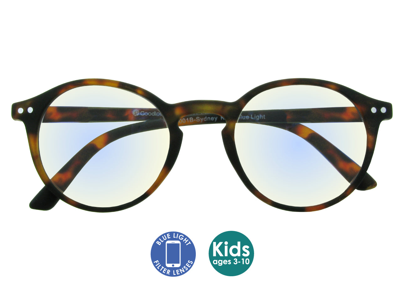 Blue Light Non Prescription Glasses Sydney Kids Tortoiseshell Goodlookers