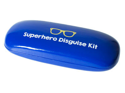 Glasses Case 'Bright Slogan' Blue