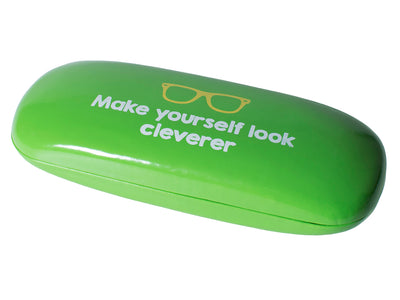 Glasses Case 'Bright Slogan' Green