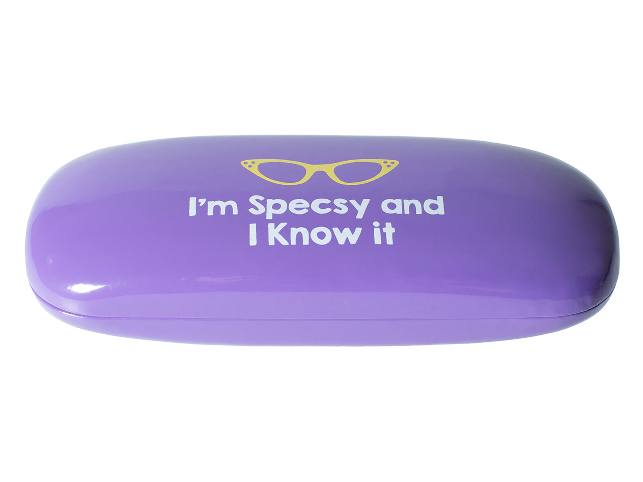 Glasses Case 'Bright Slogan' Purple