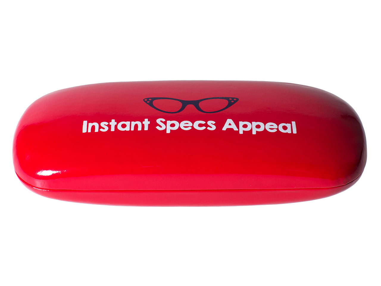 Glasses Case 'Bright Slogan' Red