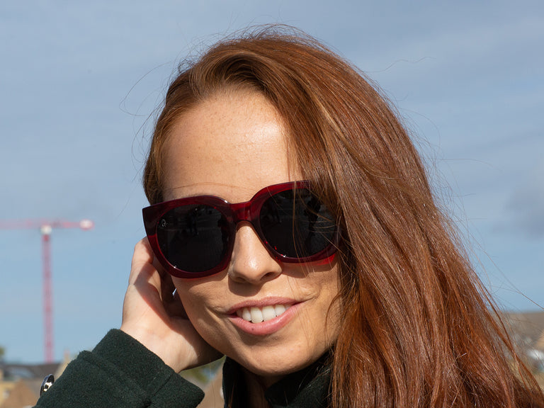 Sunglasses Polarised 'Riviera' Red