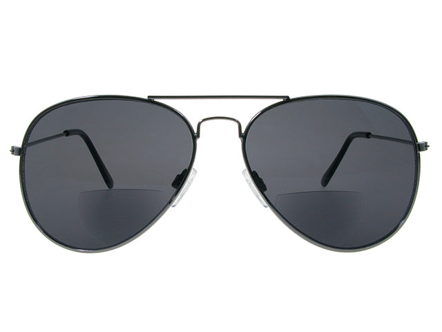 Reading Sunglasses Ace Bifocal Gun Metal Goodlookers