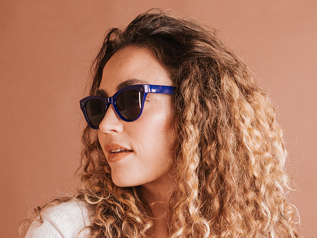 Reading Sunglasses 'Polly' Navy Blue