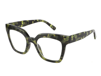 Reading Glasses 'Jaye' Green Tortoiseshell