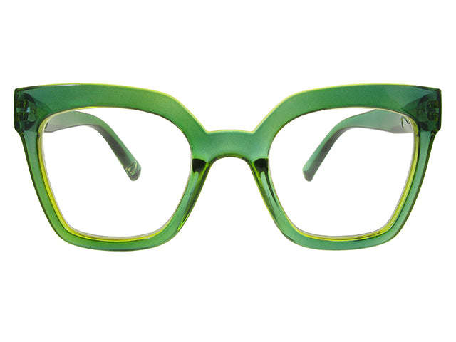 Reading Glasses 'Jaye' Green/Yellow