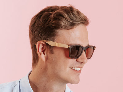 Sunglasses Polarised 'Ash' Tortoiseshell/Bamboo