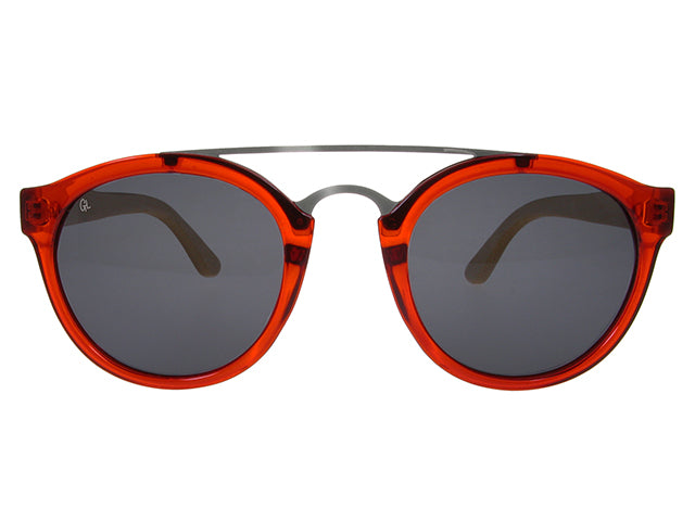 Sunglasses Polarised 'Tokyo' Red/Bamboo