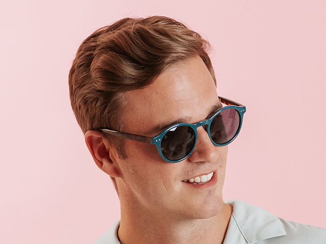 Sunglasses Polarised 'Robbie' Blue/Tortoiseshell