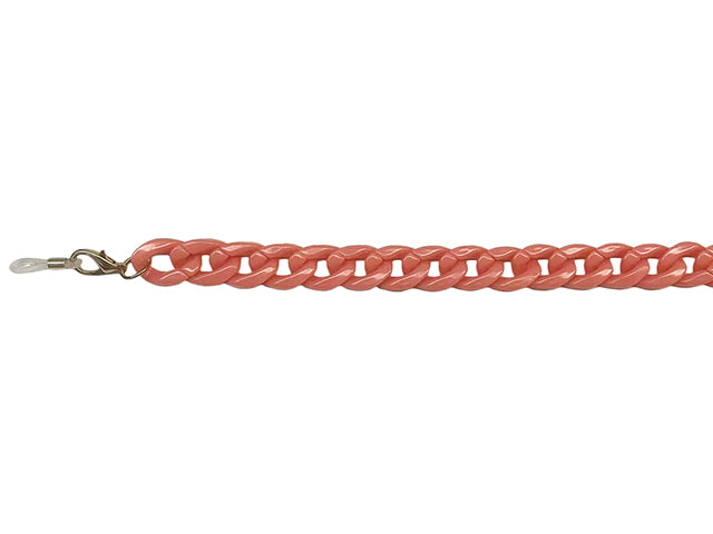 Glasses Chain 'Flat Chunky' Salmon