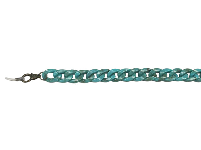 Glasses Chain 'Flat Chunky' Turquoise