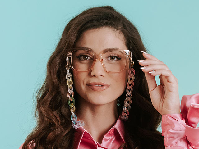 Glasses Chain 'Flat Chunky' Pastel Dream