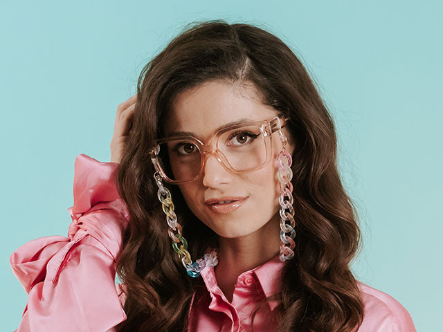 Glasses Chain 'Flat Chunky' Pastel Dream