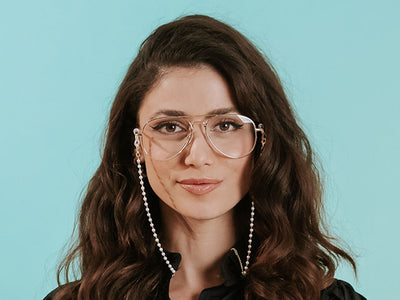 Glasses Chain 'Half Pearl'