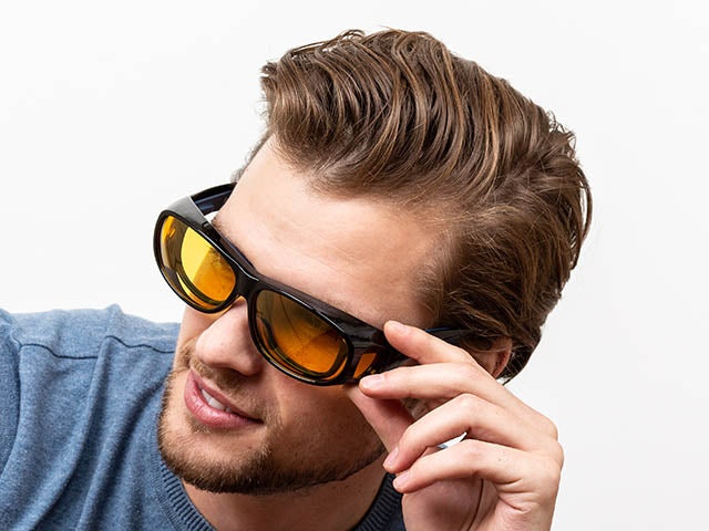 Sunglasses 'Night-Vision Coverspecs' Black