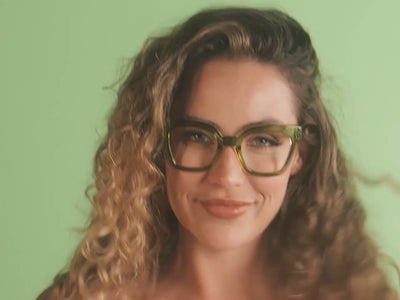 Reading Glasses 'Jaye' Green/Yellow